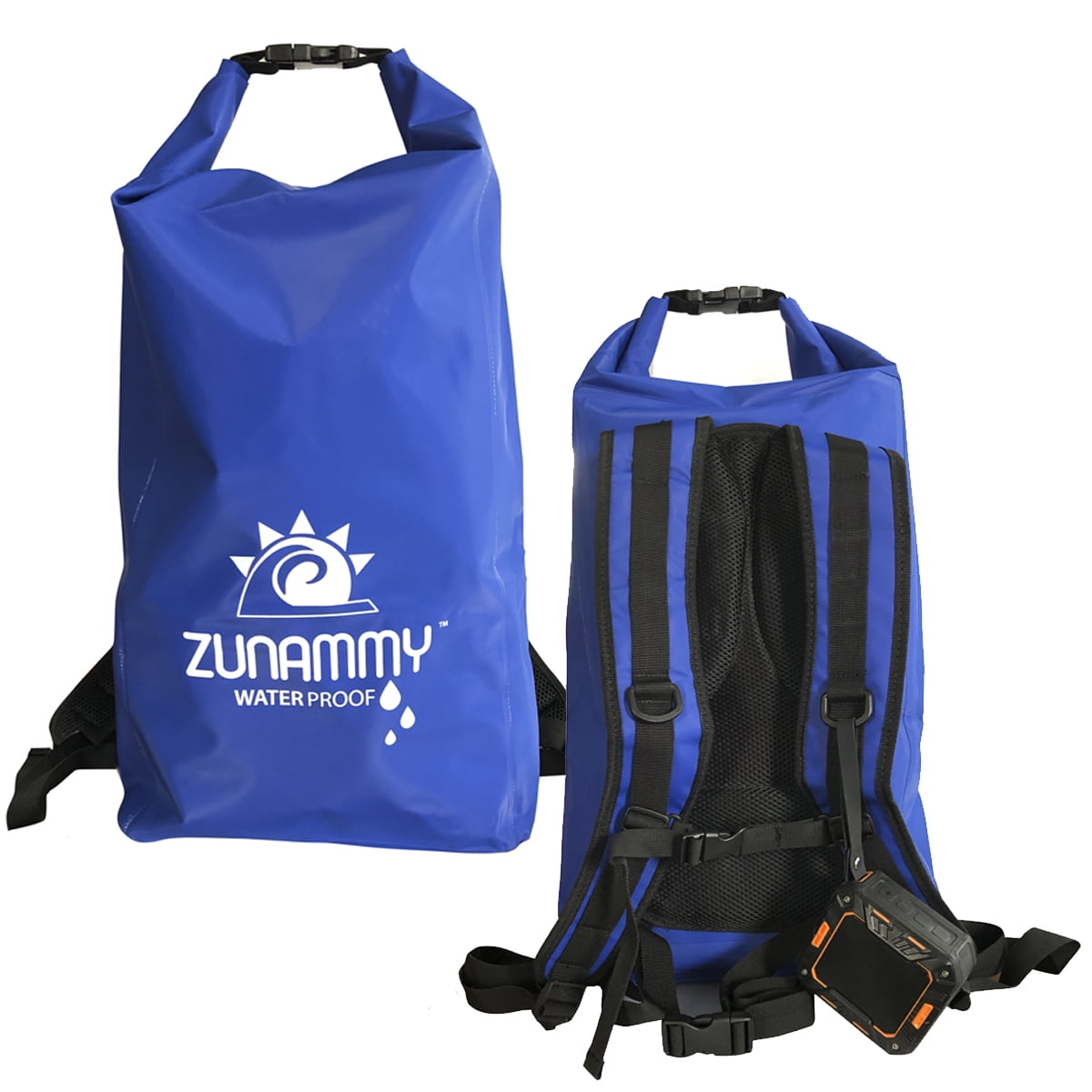 Zunammy 30L Waterproof Dry Bag With Huge Capacity - Navy Blue