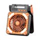 thumbnail image 1 of Ventilador, ventilador de techo, ventilador de escritorio, ventilador portátil para exteriores con energía solar, ligero, portátil, para acampar, pescar, con carga USB, ahorro de energía, fresco y ref, 1 of 3