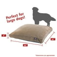 thumbnail image 3 of Majestic Pet | Villa Velvet Shredded Memory Foam Rectangle Pet Bed For Dogs, Removable Cover, Pearl, Large, 3 of 6