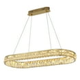 thumbnail image 4 of Modern Crystal Chandelier Luxury Gold Chandelier Oval Crystal Light Contemporary Dining Room Hanging Light for Living Room Kitchen Island Hallway, 4 of 14