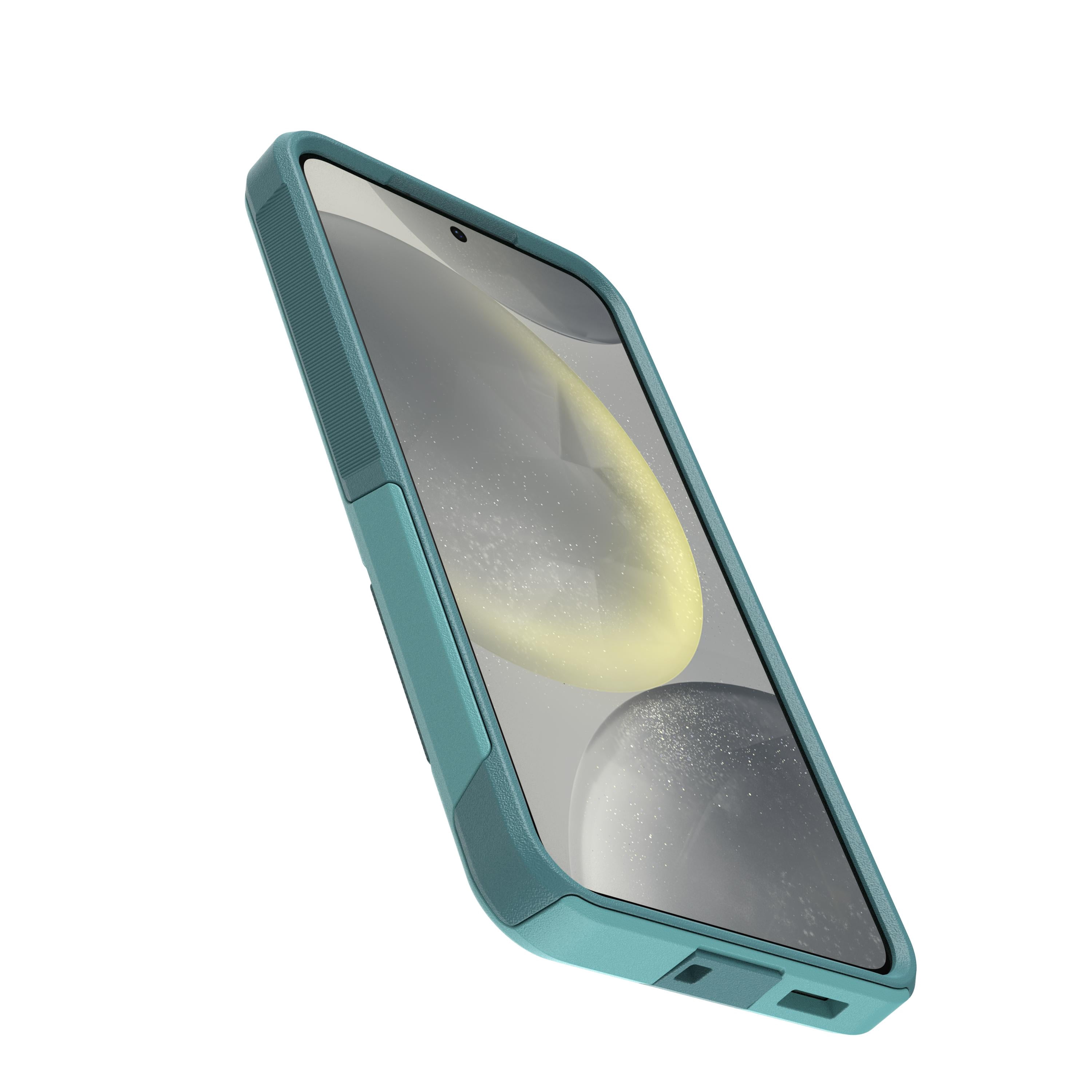 OtterBox Samsung Galaxy S24 (Only) - Commuter Series Case - Riveting Way (Teal) - Slim & Tough - Pocket-Friendly - with Port Protection - Non-Retail Packaging