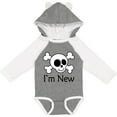thumbnail image 3 of Inktastic I'm New Cute Skull Baby Boys or Girls Long Sleeve Baby Bodysuit, 3 of 5
