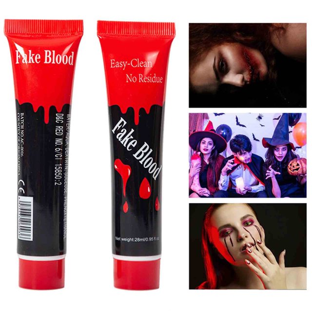 FcBaudy Fake Plasma For Film And Television Props Washable Fake Makeup For Eyes Mouth Face 28ml Plastic parody props