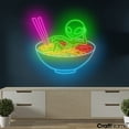 thumbnail image 3 of Craftnamesign Alien In Ramen Neon Sign, Ramen Restaurant Led Light, Japanese Restaurant Wall Art, 3 of 5