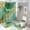 color, variant on Colorful Marble Green Gilding (55) Shower Curtain Set 4PCs with Hooks Waterproof Bathroom Toilet Mat Lid Decor