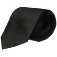 thumbnail image 2 of Bruno Piattelli Men's Solid Silk Tie, Black, One Size, 2 of 4