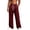 Wine, variant on Men's Lightweight Sweatpants Baggy Straight Open Bottom Wide Leg Drawstring Lounge Athletic Pants with Pockets, M