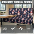 thumbnail image 4 of XYZCANDO Father Christmas RV Dinette Cushion Covers, RV Booth Seat Cover Stretchable Camper Cushion Couch Covers Washable Slipcovers for Camper Car Bench 1 Backrest & 1 Bench, 4 of 7