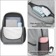 thumbnail image 5 of 17 Inch Lightweight Backpack,PVC Waterproof Oxford Fabric, Ergonomically Designed, with Large Capacity, Denim Cowboy Jean Style, 5 of 5