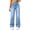 38#Blue, variant on Straight Leg Jeans for Women,High Waisted Wide Leg Loose Stretchy Boyfriend Denim Pants Baggy Jeans for Women