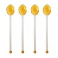 thumbnail image 1 of 4 Pcs Heat Resistant Glass Spoons Clear Coffee Spoon Long Handle Dessert Spoon, 1 of 8