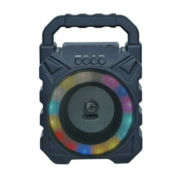 Clearance! lulshou Portable Wireless Bluetooth Speaker Portable Speaker with Colorful Light Bluetooth 5.0 Also TFCard, AUX Cable, USB Flash Drive