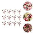 thumbnail image 4 of AMERTEER 1 Set 12 Pcs Simulated Christmas Crabapple Decorations Fake Re Berry (White Red), 4 of 5