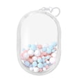 thumbnail image 1 of lionlar Sac d'Exposition Transparent pour Figurine Portable Mini Sac de Rangement pour Poupée Mini Transparent m avec Boules, 1 of 9