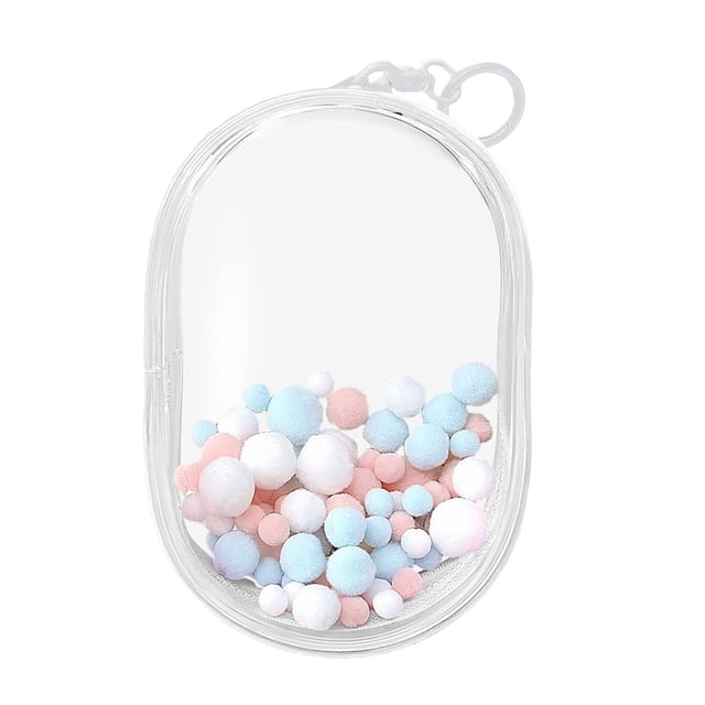 lionlar Sac d'Exposition Transparent pour Figurine Portable Mini Sac de Rangement pour Poupée Mini Transparent m avec Boules