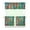 Green Cannabis Novelty-1, variant on Kitchen Curtain Set of 3, 27.5x24in Bamboo and Maple Leaf Pattern Polyester Drapes, Ideal for Window Treatment in Small Bathroom, Farmhouse, or Laundry Room Interior