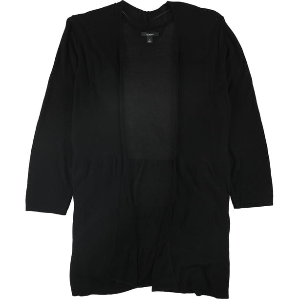 Suéter Cardigan Alfani para mujer negro grande