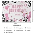 thumbnail image 2 of Custom Backdrop 5.9x3.6 ft, Personalized Birthday Background, Upload Your Name for Event Birthday Baby Shower West Cowboy Theme Party Photography Supplies Decor, 2 of 6