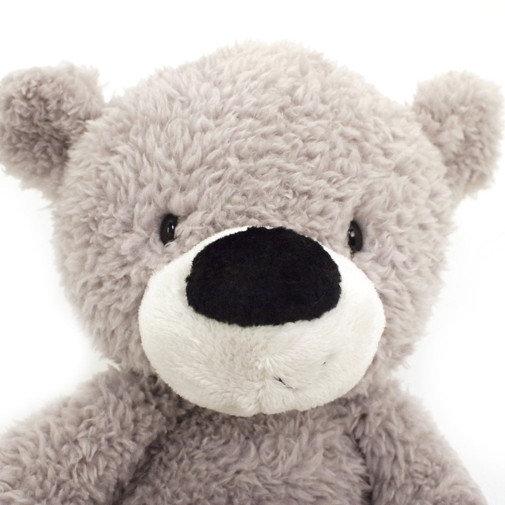 13.5 GUND Fuzzy Teddy Bear Stuffed Animal Plush Gray 