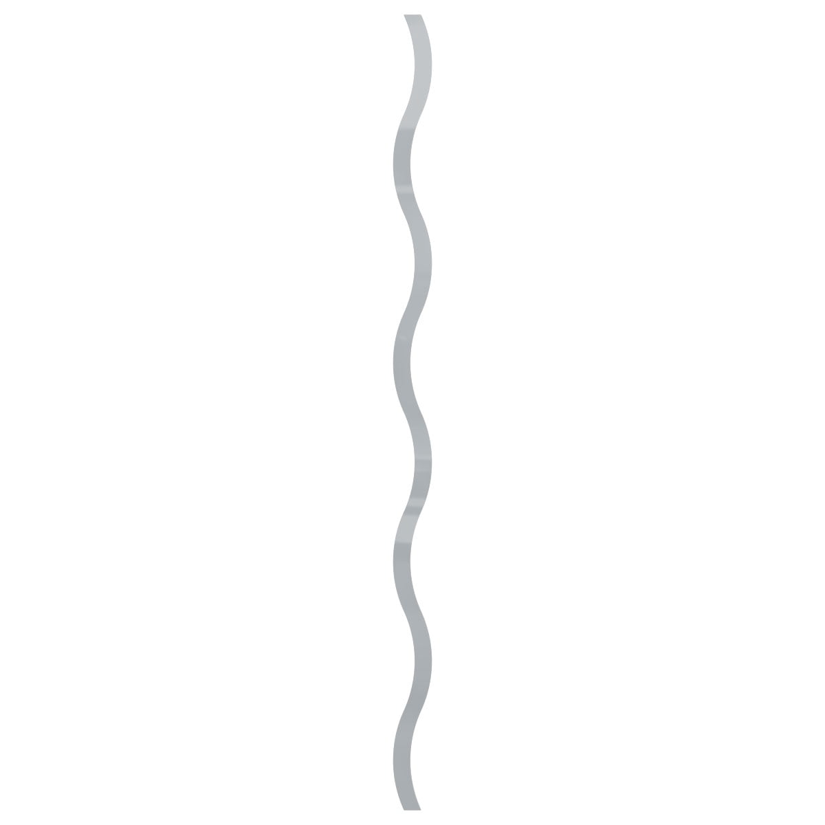 Ekena Millwork 47"H x 1/8"T Yukon Adjustable Acrylic Decorative Slat Wall Panel Kit, Grey (contains 42 Slats)
