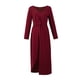 thumbnail image 4 of Vestido hasta el tobillo de manga larga con escote en V informal sexy para mujer Fridja nbo3672, 4 of 7
