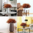 thumbnail image 6 of Viworld Artificial Ferns Plants Bushes Faux Outdoor Plant 6 Bundles Plastic Bushes UV Resistant Artificial Plants Greenery Artificial Fake Boston Fern for Home Garden Office Decor（Brown）, 6 of 6