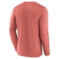 thumbnail image 3 of Men's Fanatics Heather Red New Jersey Devils Transition Long Sleeve T-Shirt, 3 of 3