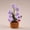 7 Lily Purple, variant on LED Light Crocheted Lily of The Valley - Glowing Potted Knit Flower Home Ambiance Decor, Lily of The Valley Lamp with 7/8/9 Warm LEDs