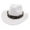 White, variant on Western Cowboy Jazz Bowler Hat with Decoration - Lightweight Packable Sun Hat for Outdoor Activities