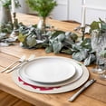 thumbnail image 2 of Red Apples Round 15 Inch Placemats Set of 8, Watercolor Botanical Modern Abstract Art HeatResistant Non Slip Place Mats for Dining Table, Wipeable Braided Kitchen Table Mats for Housewarming, 2 of 9