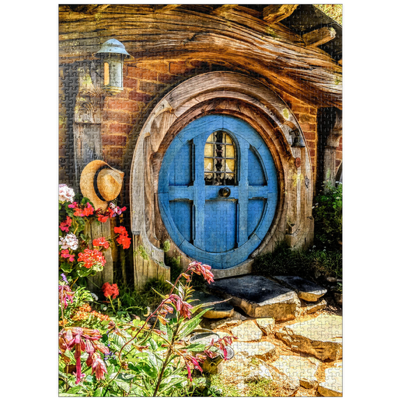 MyPuzzle - Hobbit House In Hobbiton, New Zealand - Premium 1000 Piece Jigsaw Puzzle for Adults