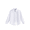 White, variant on LYMAYTER Boys Kids Classic Uniform Shirts Toddler Long Sleeve Solid Button Down Collared Formal Tops 3-16Y