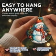 thumbnail image 6 of Snowman with Scarf Christmas Ornament - Festive Holiday Decor - 2.8" Round - Gold String Included - UV Printed Design - Choose from Over 140 Designs - BMCO0403, 6 of 6