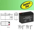thumbnail image 5 of 7Ah rechargeable Sealed Lead Acid battery w/ F1 terminals - BG-1270F1, 5 of 6