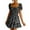 Black, variant on Summer Women Ruffle Sleeve Sqaure Neck Smocked Sun Dress Casual Boho Beach Floral Mini Dress