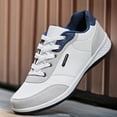 thumbnail image 5 of RotHome Mens Casual Loafers Shoes White Breathable Comfortable Wide Width Fashion Sneakers Lightweight Slip-On Design with Arch Support for Everyday Wear Office, 5 of 9