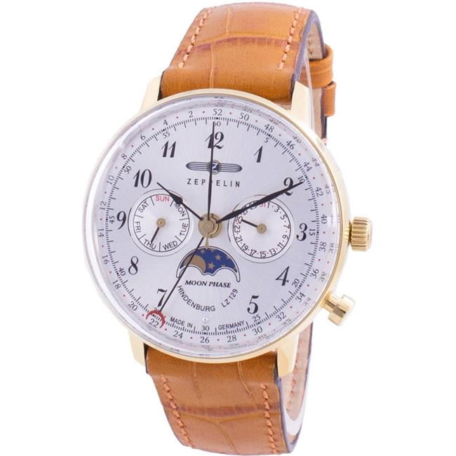 Zeppelin Z70391 Hindenburg LZ129 Quartz Moon Phase Men Watch,