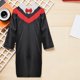 thumbnail image 4 of FELTECHELECTR juego de bata de graduación para niños, disfraz de cosplay (cuello rojo de 130 cm), 4 of 7