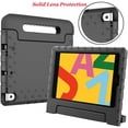 thumbnail image 3 of LTROP New iPad 9th Generation Case, iPad 8th Generation Case, iPad 7th Generation Case for Kids, iPad 10.2 Case 2021/2020/2019, Shockproof Handle Stand Kids Case for iPad 9/8/7 Gen 10.2-Inch, Black, 3 of 8