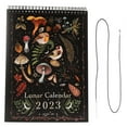 thumbnail image 1 of Calendario lunar de bosque oscuro 2023, impermeable, mensual, de 12 meses, con 12 ilustraciones para el hogar y la oficina., 1 of 14
