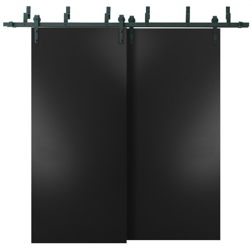 Sliding Closet Barn Bypass Doors 60 x 80 inches with Hardware | Planum