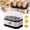 1Pc, variant on Multifunctional Egg Steamer with Clear Lid, Rapid Electric Egg Cooker 6 Egg Capacity Auto Shutoff, Compact Hard Boiled Egg Maker Machine, Stainless Steel Egg Boiler for Soft Poached Eggs (1Pc)
