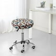 thumbnail image 4 of Uemuo Cute Butterfly Pattern Round Bar Stool Seat Covers Washable Stool Cushion Slipcover Elastic Bar Chair Covers-, 4 of 7