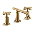 thumbnail image 1 of Kohler Purist Widespread Bathroom Sink Faucet with Low Cross Handles and Spout, 1 of 2