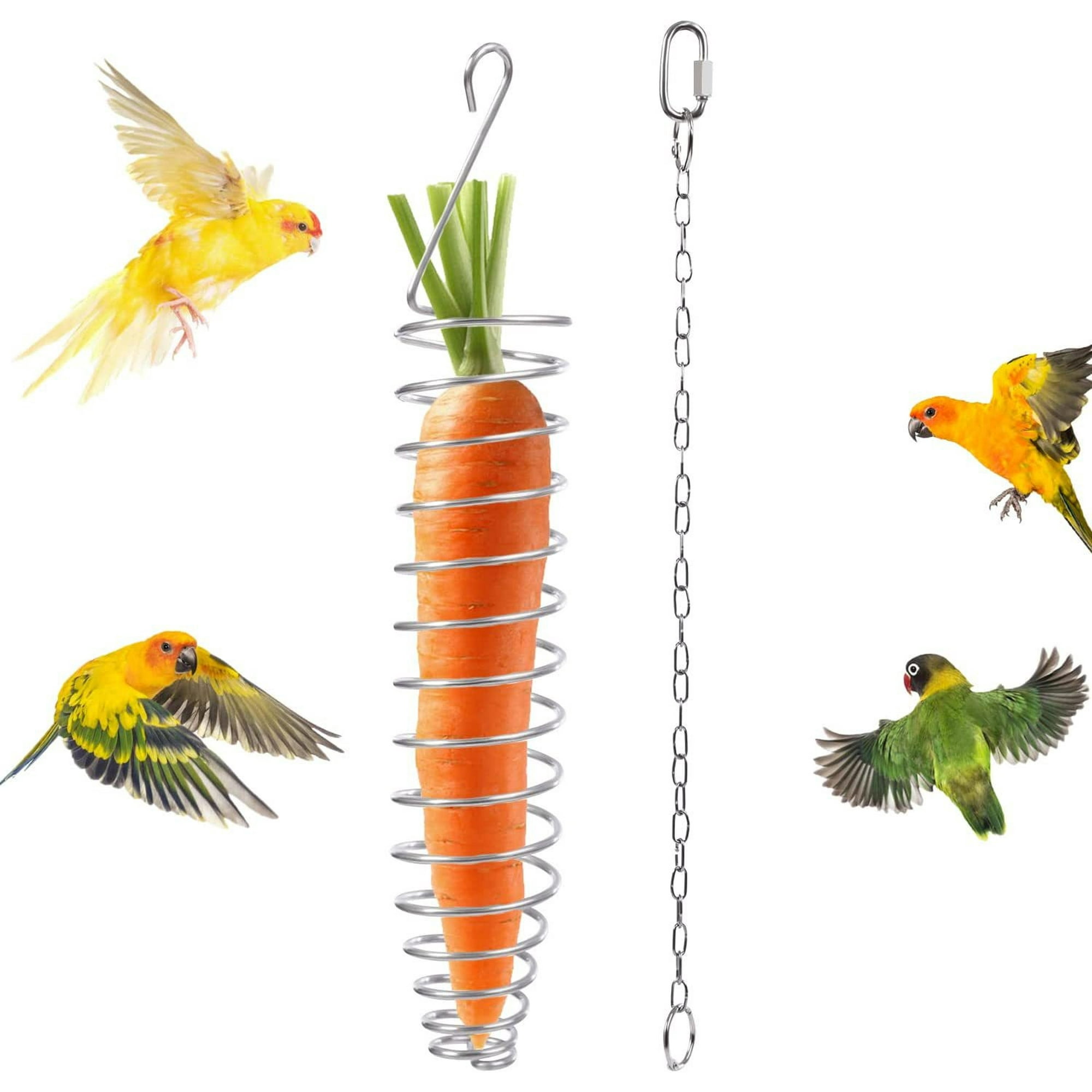 YDYHDS Stainless Steel Bird Feeder Bird Toy Birdcage Accessories - Main Image