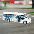 thumbnail image 1 of Juguete de autobús urbano para niños, adornos de vehículos de juguete de inercia, detalles finos, apto para niños de 2 a 8 años de edad con puerta que policía, 1 of 8