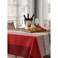 thumbnail image 6 of Red Pink Table Cloth, Farmhouse Wood Grain Vintage Brown Striped Waterproof Tablecloth for Rectangle Tables, Reusable Washable Fabric Table Cover for Restaurant Kitchen Dining Tables 60"x102", 6 of 6