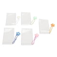 thumbnail image 1 of Waterproof Star Small Card Sleeve, Double Sided Portable 5Pcs 3 Inch Transparent PVC Photo Holder  For Postcards, 1 of 8