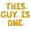 Gold, variant on Letter Balloons - THIS GUY IS ONE 16" Inch Alphabet Letters Foil Mylar Balloon 1st Birthday Party Banner (Purple)