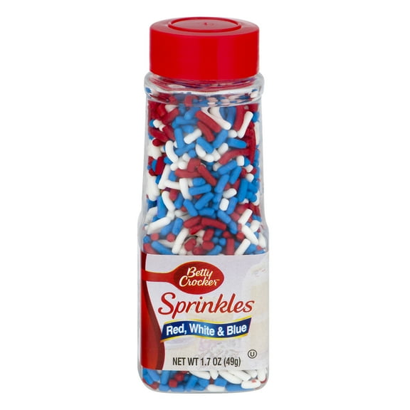 Betty Crocker Sprinkles 1.75oz-Red, White & Blue
